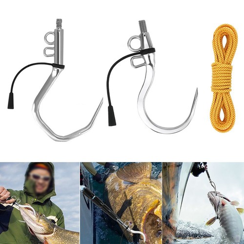 Fishing gaff hook with rope - hook,
