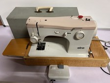 VIntage Elna Special Sewing Machine In Case Tested Working