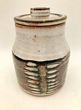 Vintage stoneware jar with