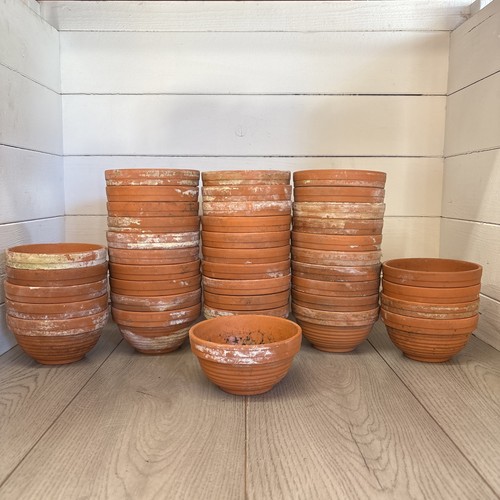 Vintage terracotta pot 13cm - vintage,
