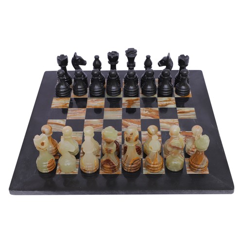 Marble chess set black onyx - set, &