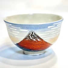 Japanese tea bowl Kyo ware by