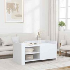 Coffee Table White 100x50x50  Engineered Wood V8O3