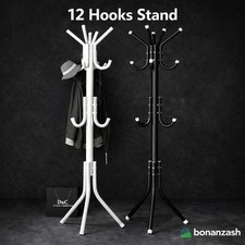 12 Hooks Coat Stand Coat Hat