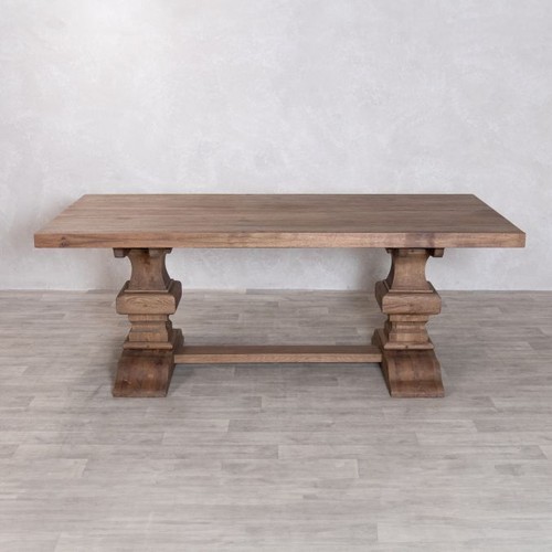 Rustic extending dining table - extending,