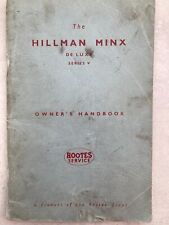 Hillman Minx De Luxe Series V