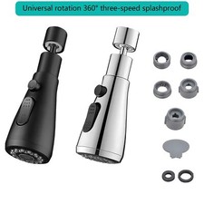 Water Kitchen Tap Head Faucet Extender Sink Spray Aerator 360° Swivel Attachment