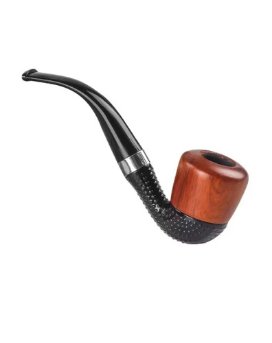 Resin wood tobacco pipe - &,