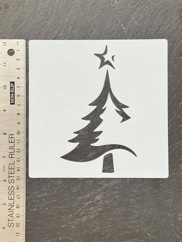 Stencil christmas tree xmas - christmas,