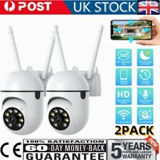 LOT 2x 1080P IP Camera Wireless WIFI 2MP CCTV HD PTZ Smart Home Security IR Cam