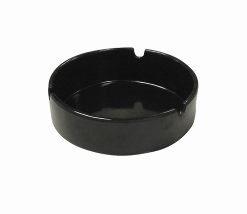 Melamine ashtray black - ashtray,