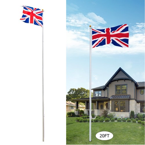 Pole set flag - 6.1m, ball