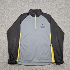 Sunderland Of Scotland Jacket Mens Large Grey Softshell  Windbreaker Golfing