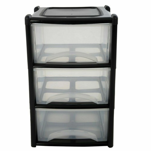 Large 4 plastic drawers - 3,