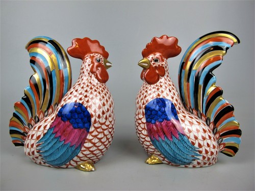 Herend fishnet figurines - herend,