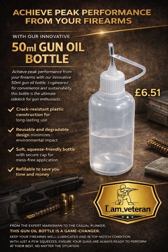 50ml gun oil - 50ml, bottle