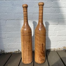 Indian Clubs - JORI/Mudgar, Wooden, Pair total 10kg, Meels, 5kg & 5kg each.