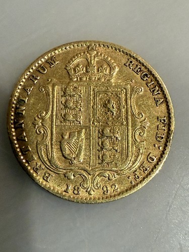 1892 half sovereign - sovereign, queen