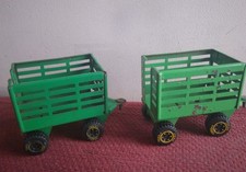 Tonka Toys Green Hay Trailer Vintage ×2