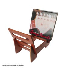Vinyl Record Holder Retro Wood Storage Rack Vinyl Albums Storage Organizer M ZZ1