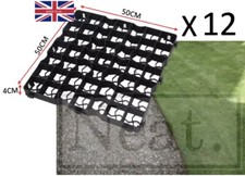 12 x Gravel Grass Grid Black