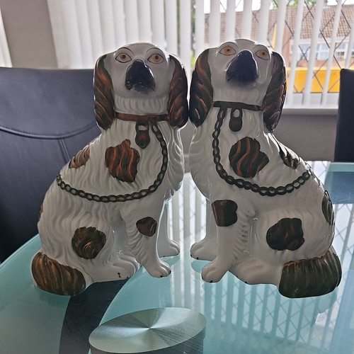 Staffordshire pair wally dogs - pair,