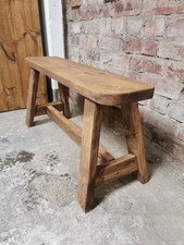 Milking Bench Seat Rustic Reclaimed 120 cm 