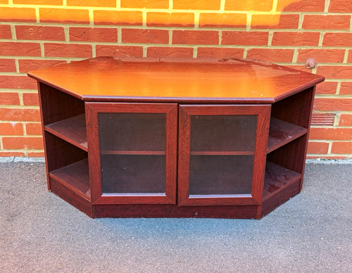 Dark brown wooden - brown, tv