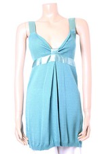 Designer Top Peruzzi Green Size 12 Sleeveless Summer Jumper Short Dress Party