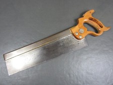 Vintage 14" brass backed tenon saw old tool No 52 by Spear & Jackson