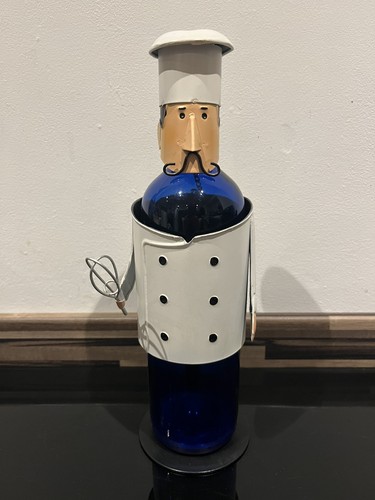 Chef wine bottle holder - chef,