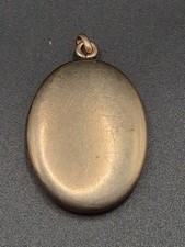 Antique Large 15ct Rolled Gold Locket Pendant 4cm Long 13.5g