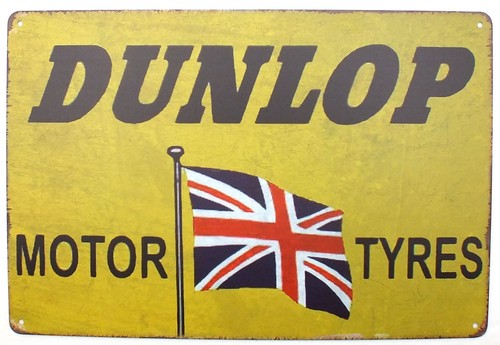 Dunlop motor tyres vintage - motor,