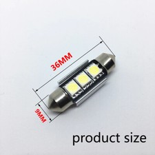 2Pcs LED Festoon bulb Canbus