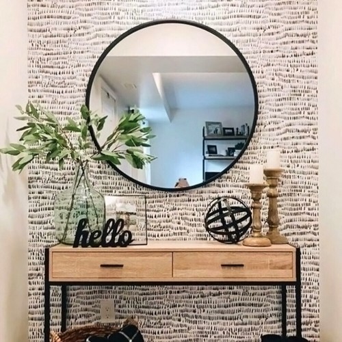 80cm large round - round, wall