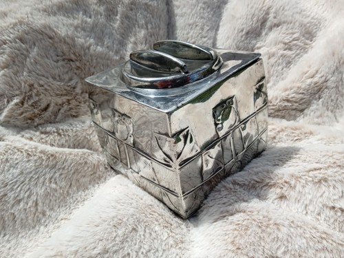 Tudric pewter tea caddy