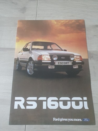 Ford escort rs1600i brochure - escort,