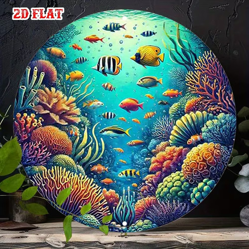 Tropical fish round - tropical,