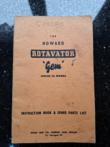 Howard gem series - v, rotavator