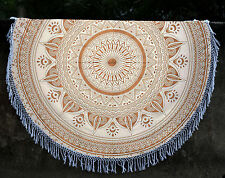 Indian Round Hippie Ombre Mandala Tapestry Boho Beach Throw Yoga Mat Rug Decor