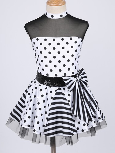 Girls polka dots mesh tutu - uk,