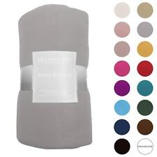 OHS Polar Fleece Throw Bed Soft Blanket Large Warm Thermal Sofa Bedspread