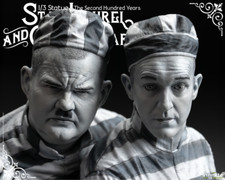 Stan Laurel & Oliver Hardy 1/3 Stanlio E Ollio Limited Infinite Statue Sideshow