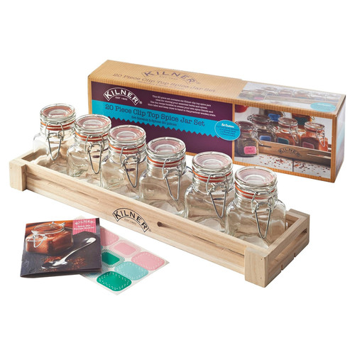 Kilner glass spice jar - glass, giftset