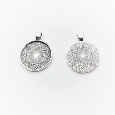 3-10 Antique Silver 25mm Flat