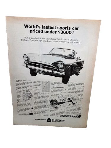 1966 sunbeam tiger chrysler - sunbeam,