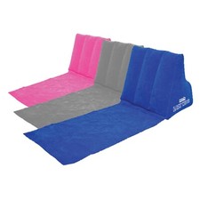 Inflatable Chair Lounger Outdoor Garden Camping Festival Blow Up Back Cushion UK