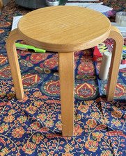 Mid-Century MODERN Small 10” ALVAR AALTO  3 Legged STOOL