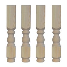 Set of 4 Solid Pine Refectory