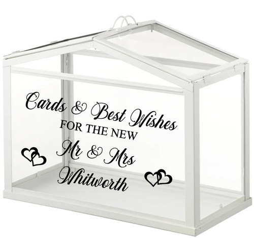 Personalised wedding post box - post,